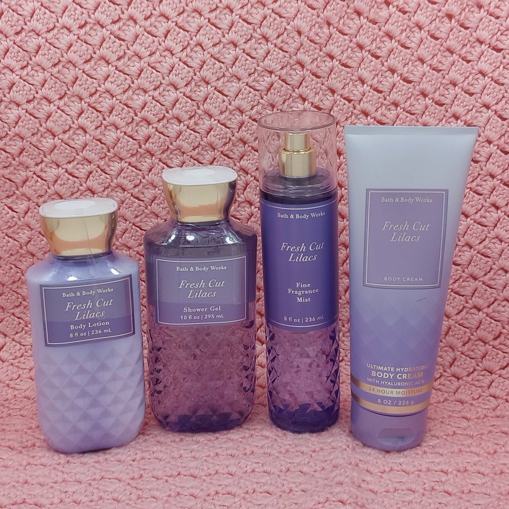 4 Pack - Fresh Cut Lilacs - Bath and Body Works bundle